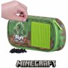 Školní penál Pixie Crew Minecraft zeleno-hnědý s malým panelem