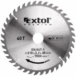 EXTOL PREMIUM Kotouč pilový s SK plátky 3,5 mm, 350x2,5x30mm, 40T – Hledejceny.cz