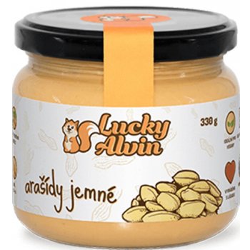 Lucky alvin arašídové máslo jemné 330 g