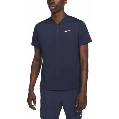 Nike solid polo tričko court dri fit tmavě modrá – Zboží Mobilmania