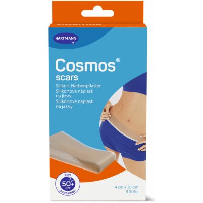 Cosmos Silikonová náplast na jizvy 4 cm × 30 cm 5 ks – Sleviste.cz
