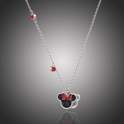 Éternelle Náhrdelník Swarovski elements Disney kolekce Minnie silver NH2120-XL-5966(5) – Zboží Mobilmania