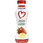 Danone Zakysaný jogurtový nápoj jahoda a banán 290 g – Zboží Mobilmania