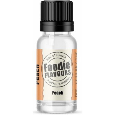 Foodie Flavours Přírodní koncentrované aroma 15 ml broskev – Sleviste.cz