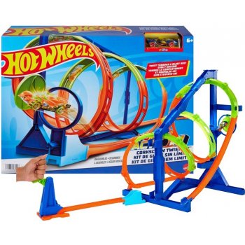 Hot Wheels Mattel Toys Twist Car Race Sets