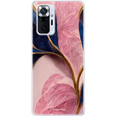 Pouzdro iSaprio - Pink Blue Leaves - Xiaomi Redmi Note 10 Pro