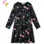 Kugo dívčí šaty dlouhý rukáv HC9320 černé – Zbozi.Blesk.cz