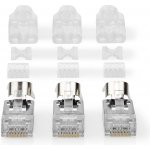 Nedis RJ45 konektor | RJ45 Pass Through | Pevný/vláknitý kabel FTP CAT7 | Přímý | Pozlacené | 10 ks | PVC | Šedá | Box