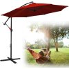 Zahradní slunečník Yakimz 3m slunečník UV40+ Otočný zahradní deštník Crank Umbrella Alu, červený