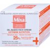Pleťový krém Mixa Extreme Nutrition Oil-Based Rich Cream bohatý výživný krém s pupalkovým olejem a hydratačními složkami 50 ml