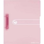 Herlitz Pořadač PP easy orga A4 4 cm dvoukroužkový transparentní rose – Zboží Živě