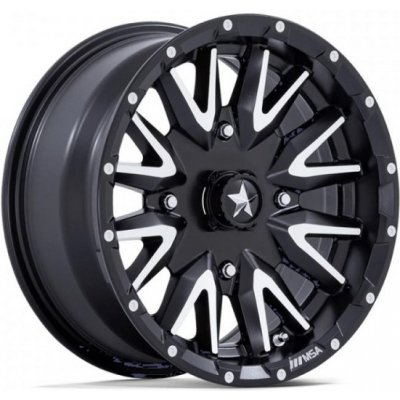 MSA Offroad Wheels M49 CREED 7x14 4x110 ET10 Matte black machined – Hledejceny.cz