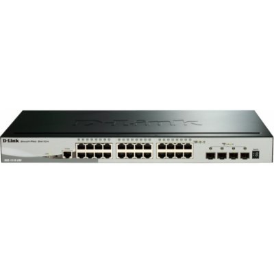 D-Link DGS-1510-28X 28-Port Gigabit Stackable Smart Managed Switch, 24x gigabit RJ45, 4x 10G SFP+ – Hledejceny.cz