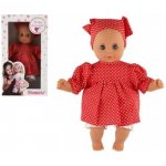 Hamiro /Miminko 30 cm látkové tělo šaty červené+ bílý puntík + šátek 20x35x13 cm – Hledejceny.cz