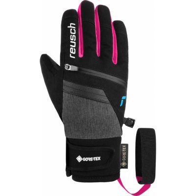 Reusch Travis Gore-tex Junior black / black melange / pink glo – Sleviste.cz