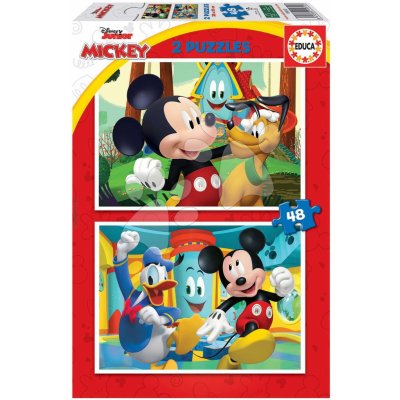 Educa Mickey Mouse Fun House Disney 2 x 48 dílků – Zboží Mobilmania