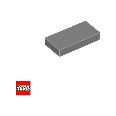 LEGO® 3069 Dlaždice 1x2 Tmavě-Šedá – Zbozi.Blesk.cz
