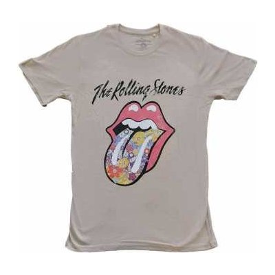 The Rolling Stones Unisex T-shirt Flowers Tongue – Hledejceny.cz