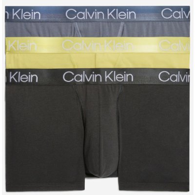 Calvin Klein Underwear sada tří pánských boxerek v černé, žluté a šedé – Zboží Mobilmania
