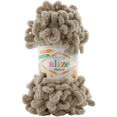 Alize Puffy 990 šedobéžová – Zboží Mobilmania