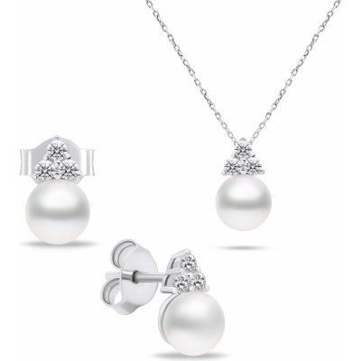 Brilio Silver sada šperků SET228W náušnice náhrdelník – Zboží Mobilmania