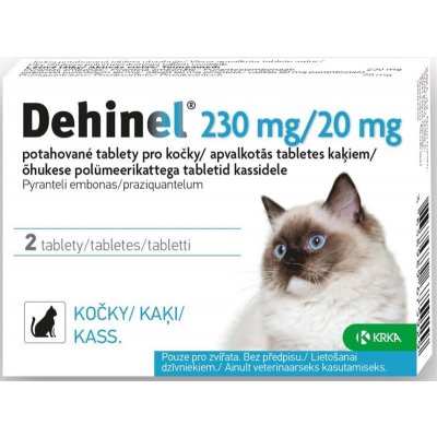Dehinel pro kočky 230+20 mg 30 tbl – Hledejceny.cz