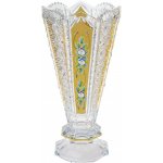 Bohemia Crystal broušená váza Stella zlacená 355mm – Hledejceny.cz