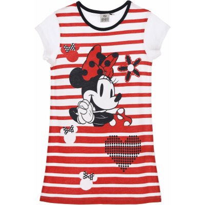 Sun City dívčí noční košile Minnie Mouse Disney červená