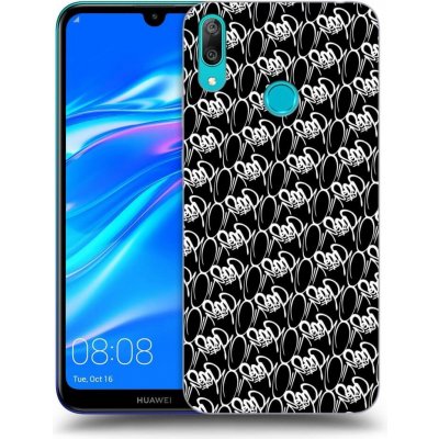 Pouzdro Picasee silikonové Huawei Y7 2019 - Separ - White On Black 2 černé – Zbozi.Blesk.cz