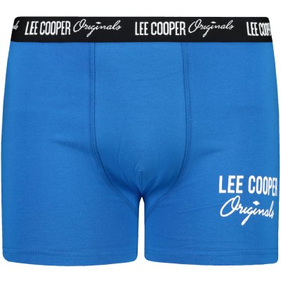 Lee Cooper pánské boxerky Printed světle modrá – Zboží Mobilmania