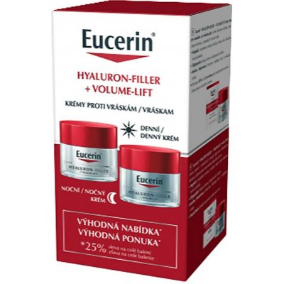 Eucerin Hyaluron-Filler + Volume-Lift denní + noční krém 2 x 50 ml dárková sada – Zbozi.Blesk.cz