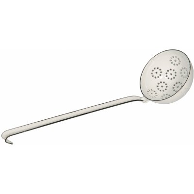 Naběračka Riess smaltovaná děrovaná bílá ø 9 cm – Zboží Dáma