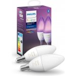 Philips Chytrá žárovka Hue Bluetooth 6W, E14, White and Color Ambiance, 2ks – Hledejceny.cz