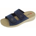 Rogallo Ortho 2622 dámské pantofle na klínku modrá – Zboží Dáma