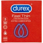 Durex Feel Thin Fetherlite Elite Extra Lubricated 3 ks – Sleviste.cz