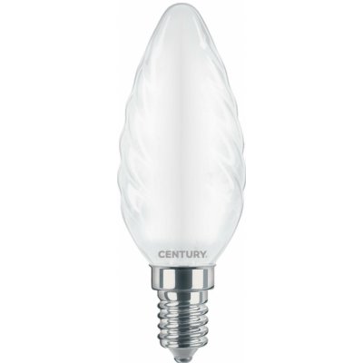 Century LED FILAMENT CANDLE kroucená SATÉN 6W E14 3000K 360d – Hledejceny.cz