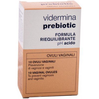 Vidermina md prebiotic Čípky pro obnovu vagonální rovnováhy 10 ks