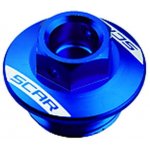 SCAR závodní krytka olejové náplně YAMAHA YZ 250F 01-25, YZ 450F 03-25, YZ 65 18-25, YZ 85 98-25, YZ 125 94-25, YZ 250 99-25, WR 250R 07-25, WR 250F / 450F 03-25 barva světle modrá | Zboží Auto