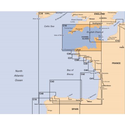 Námořní mapa Imray C10 Western English Channel Passage Chart IMC10 – Hledejceny.cz