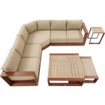 DEOKORK Hliníková rohová sestava pro 5 osob MADRID NEW terracotta – Hledejceny.cz