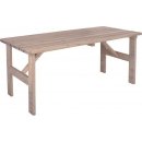 ROJAPLAST dřevěný stůl VIKING ŠEDÝ 150 cm