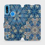 Pouzdro Mobiwear Flipové Motorola Moto E7 Power - V108P Modré mandala květy – Hledejceny.cz