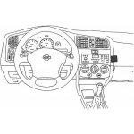 Konzole pro držák mobilního telefonu do Nissan Primera