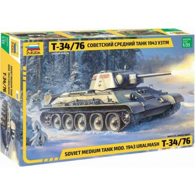 Zvezda T 34 76 mod.1943 Uralmash 3689 1:35 – Zboží Dáma