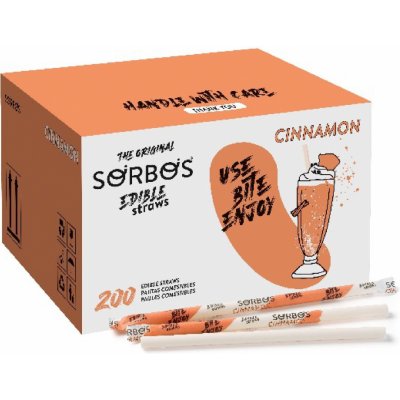 Sorbos Jedlá ovocná brčka Skořice 200 ks – Hledejceny.cz