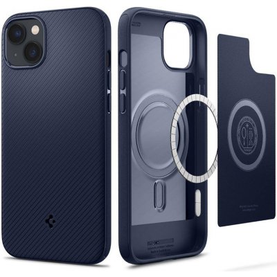 Pouzdro SPIGEN MagArmor Apple iPhone 14 Plus - podpora MagSafe - gumové - tmavě modré