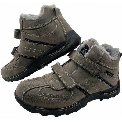 Toplay pánské šedé zimní na suchý zip šedé – Zboží Mobilmania