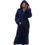 dlouhý modrý huňatý župan pro ženy 1z1005 modrá – Sleviste.cz