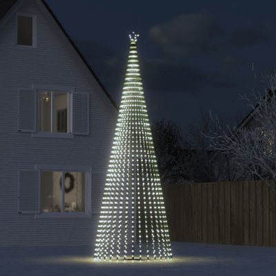Petrashop Vánoční stromek kužel 1 544 studených bílých LED diod 500 cm – Hledejceny.cz