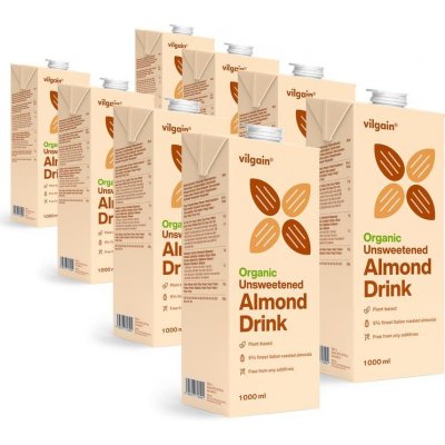 Vilgain Mandlový nápoj BIO 8 x 1 l – Sleviste.cz